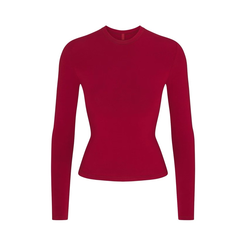 SKIMS Cotton Jersey T-Shirt | Brick | Size S - Picture 5 of 9